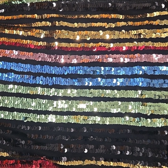 LPA-Revolve-Double V Jumpsuit in Multi Sequin-Size Small - Picture 16 of 17